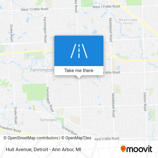 Hull Avenue map