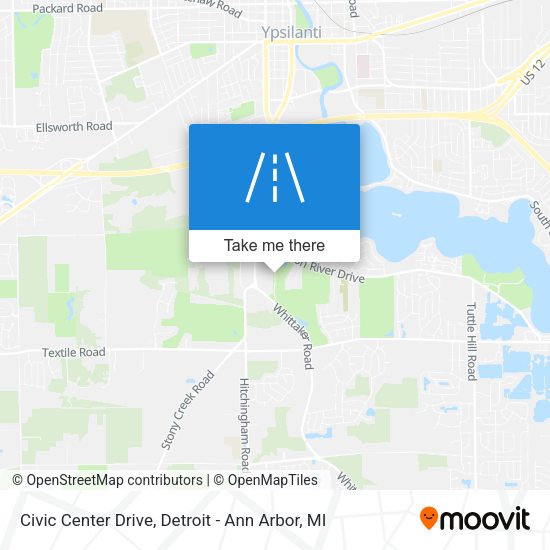Civic Center Drive map