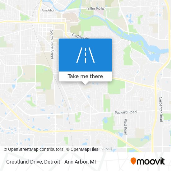 Crestland Drive map