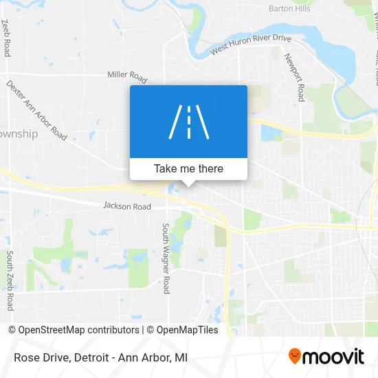 Rose Drive map