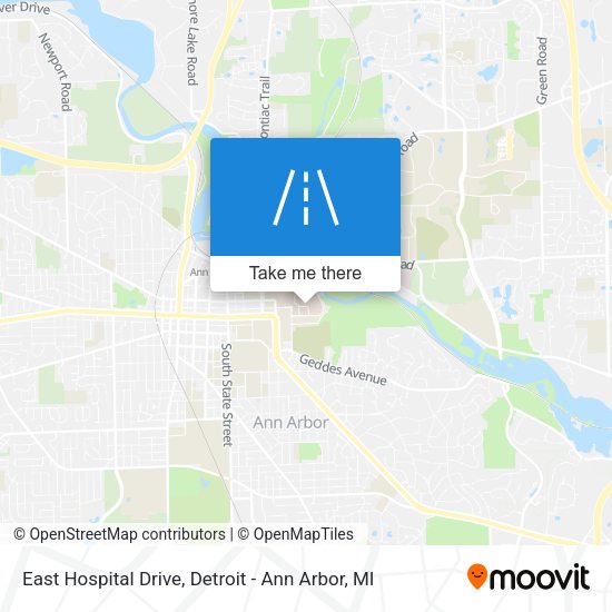 East Hospital Drive map