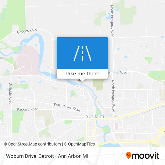 Woburn Drive map