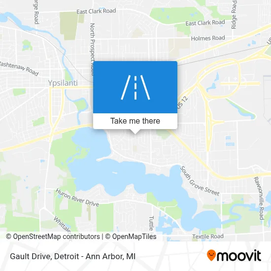 Gault Drive map