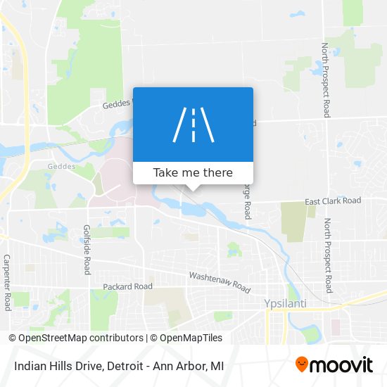 Indian Hills Drive map