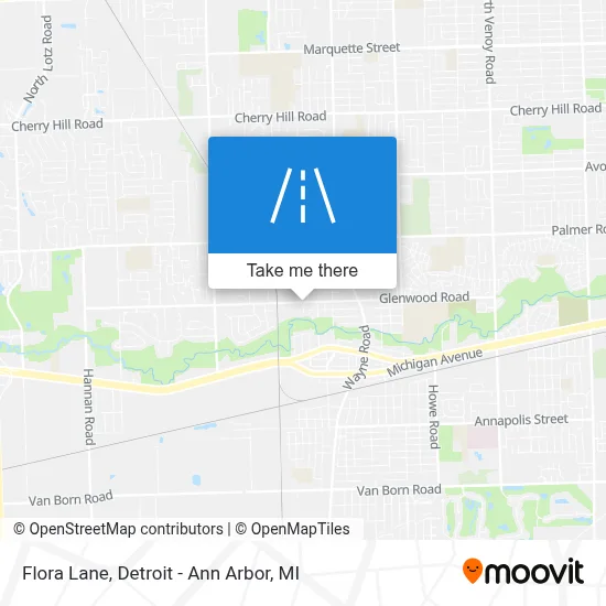 Flora Lane map