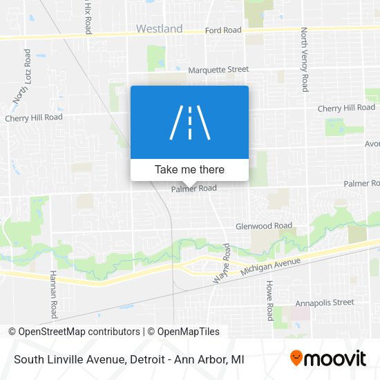 Mapa de South Linville Avenue