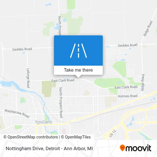 Nottingham Drive map