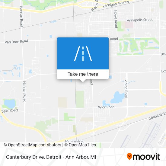 Mapa de Canterbury Drive