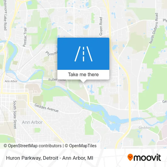 Huron Parkway map