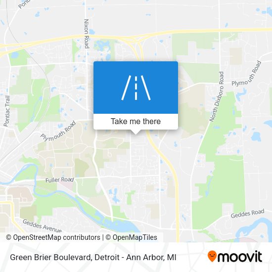 Green Brier Boulevard map