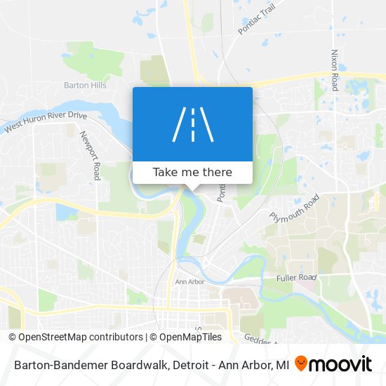 Barton-Bandemer Boardwalk map