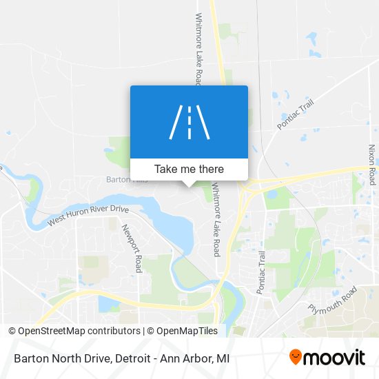 Mapa de Barton North Drive