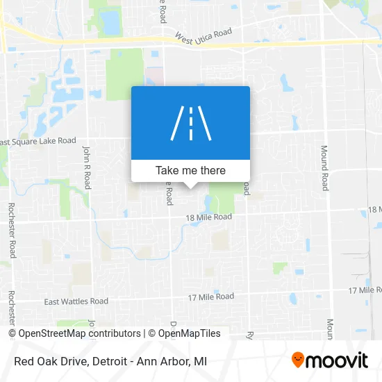 Red Oak Drive map