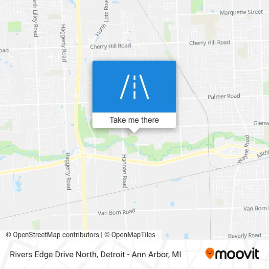 Rivers Edge Drive North map