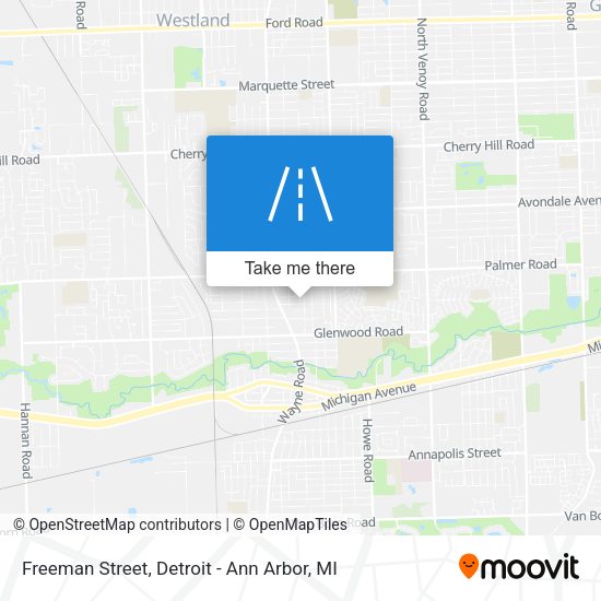 Freeman Street map