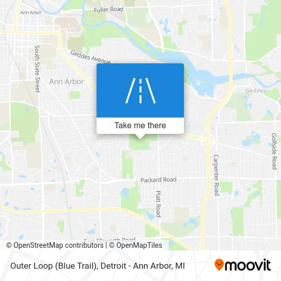 Outer Loop (Blue Trail) map