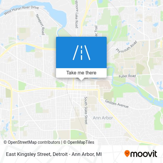Mapa de East Kingsley Street