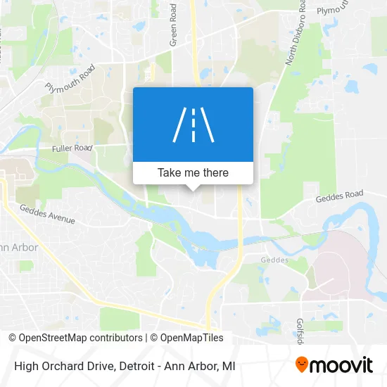 High Orchard Drive map