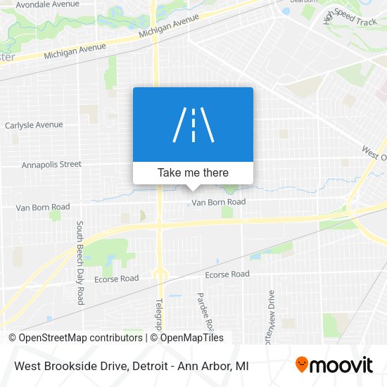 West Brookside Drive map