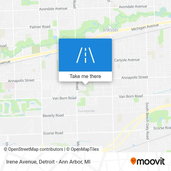 Irene Avenue map