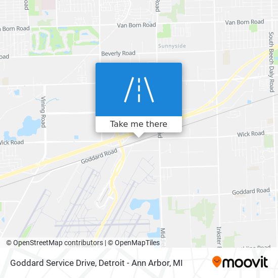 Goddard Service Drive map