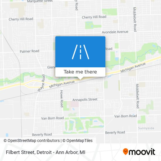 Filbert Street map