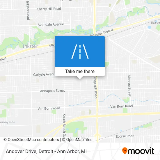 Andover Drive map