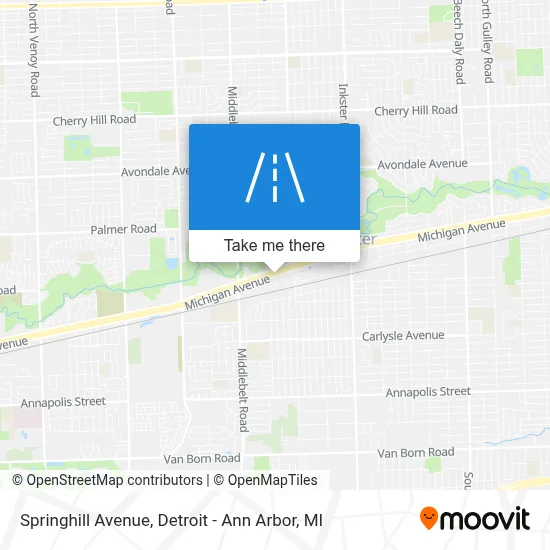 Springhill Avenue map