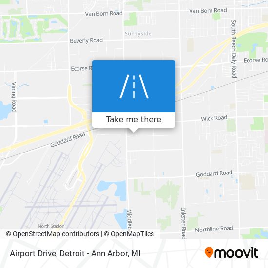 Airport Drive map