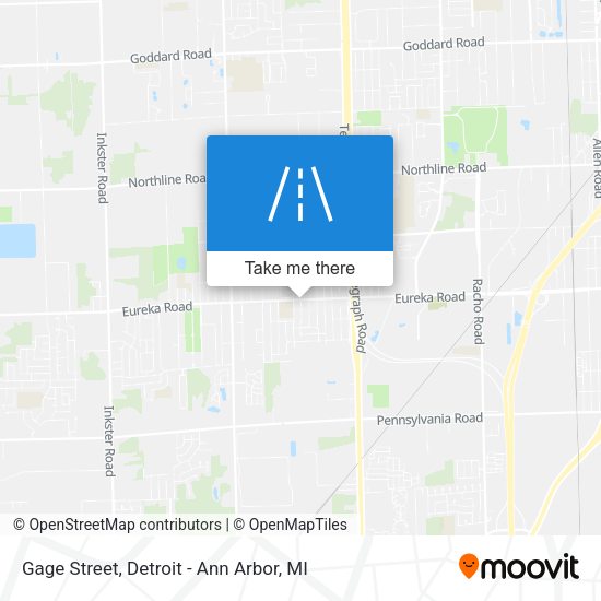 Mapa de Gage Street
