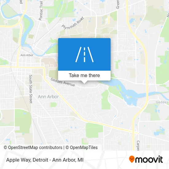 Apple Way map