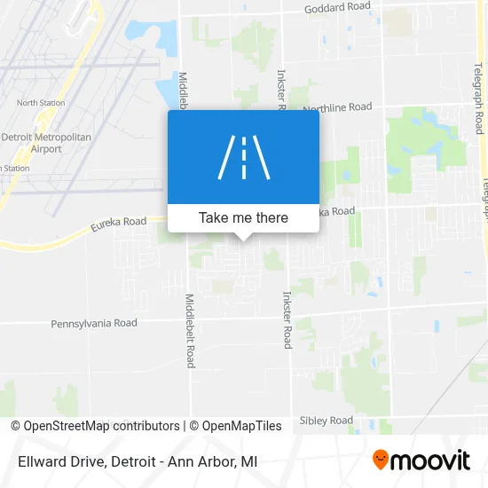 Ellward Drive map