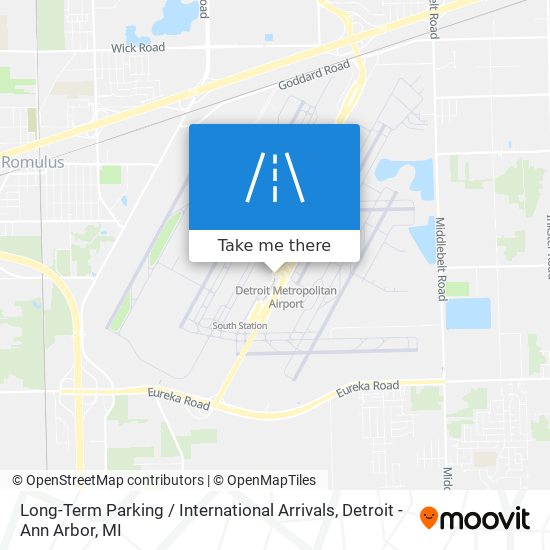 Long-Term Parking / International Arrivals map