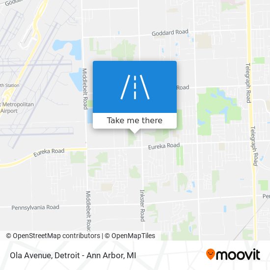 Ola Avenue map