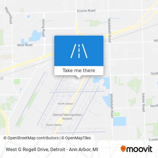 West G Rogell Drive map