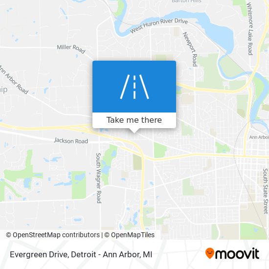 Evergreen Drive map