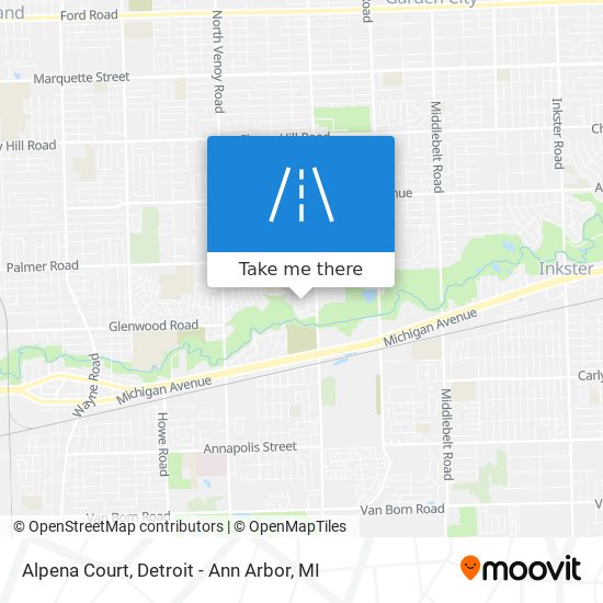 Alpena Court map