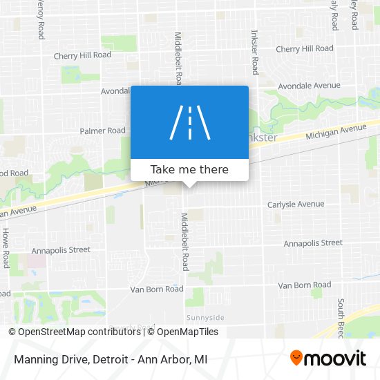 Manning Drive map