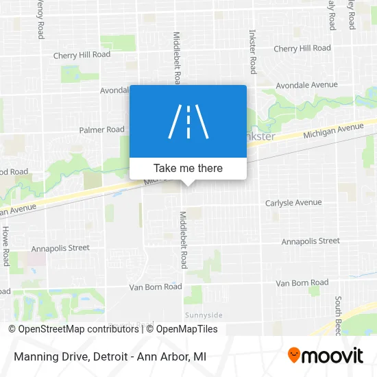 Manning Drive map