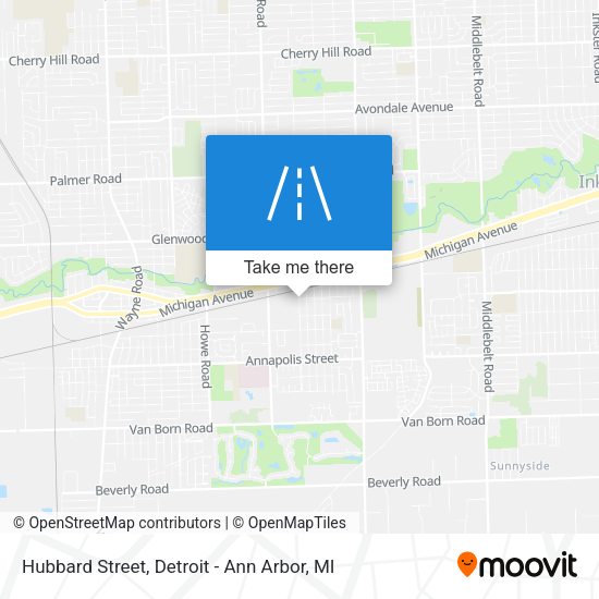 Mapa de Hubbard Street