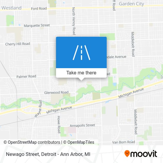 Newago Street map