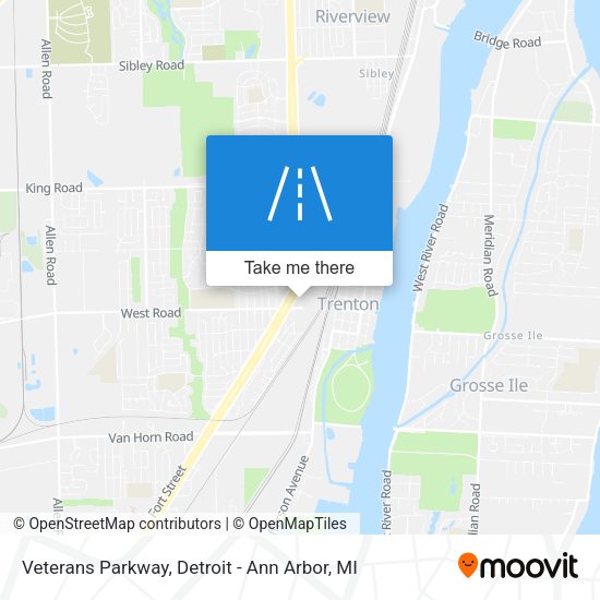 Mapa de Veterans Parkway