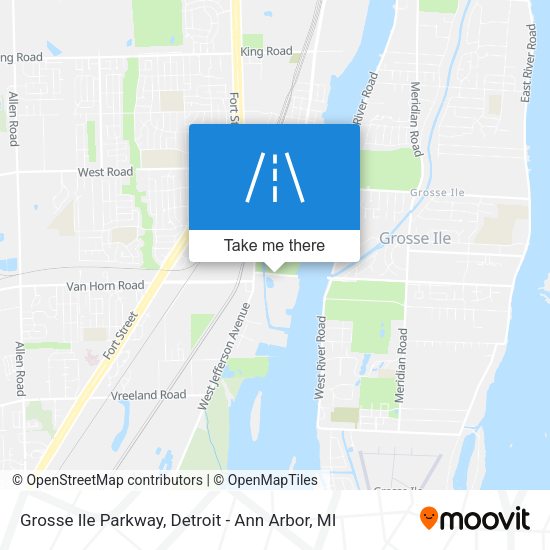 Mapa de Grosse Ile Parkway