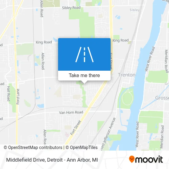 Middlefield Drive map