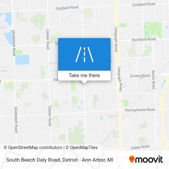 South Beech Daly Road map