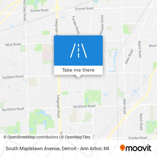 Mapa de South Maplelawn Avenue