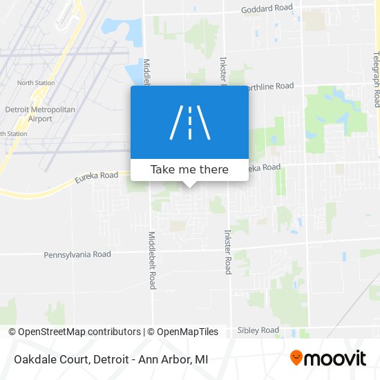 Oakdale Court map