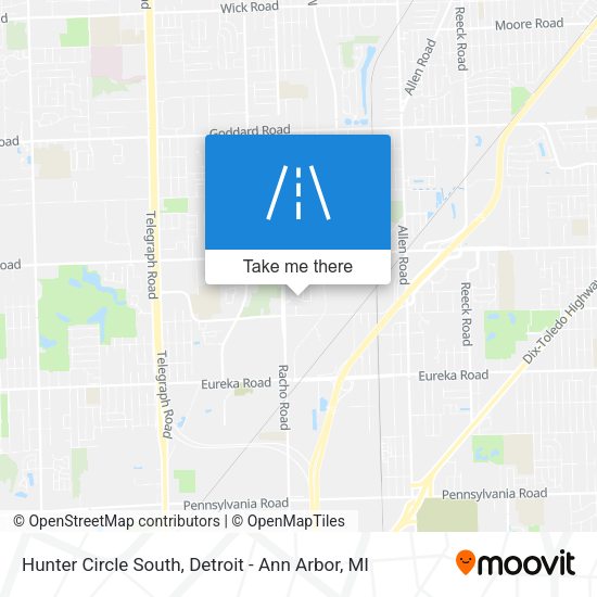 Hunter Circle South map