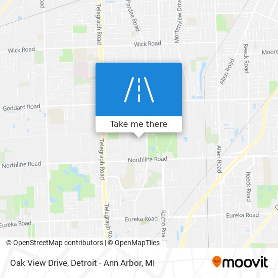 Oak View Drive map