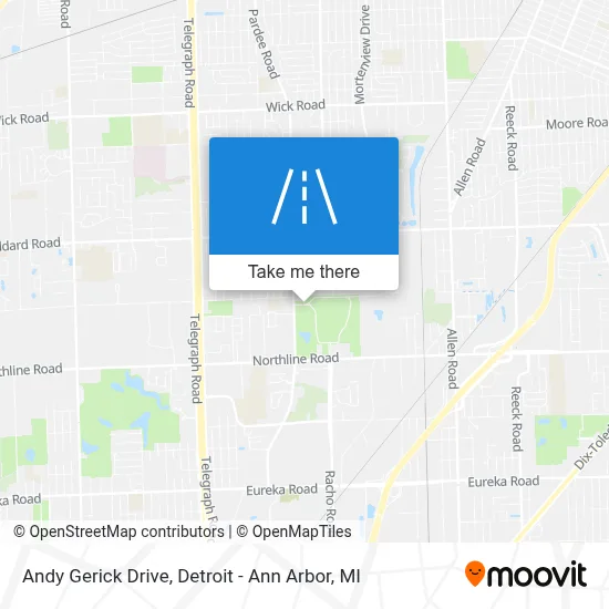Andy Gerick Drive map